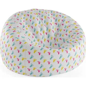 Sedací pytel Sablio Sedací vak Cocoon Obtisk nožiček - 115 x 75 cm x 45 cm - Sablio