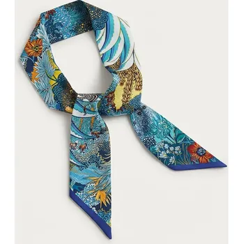 Šátek B-TOP Nadčasový hedvábný šátek s jemným květinovým vzorem