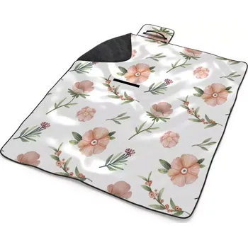 deka Sablio Plážová deka Malované květy: 200x140 cm