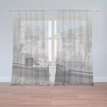 Záclona Sablio Záclony Zedník na traverze: 2 ks - 150x250 cm - Sablio