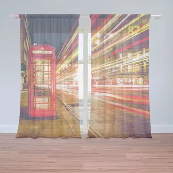 Záclona Sablio Záclony Noční Londýn: 2 ks - 150x250 cm - Sablio