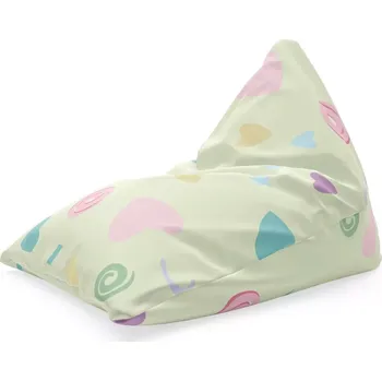 Sedací pytel Sablio Sedací vak Triangl Srdíčka a spirály XL: 120 x 100 x 100 cm - Sablio