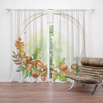 Závěs Sablio Závěsy Dary podzimu: 2ks 140x250cm