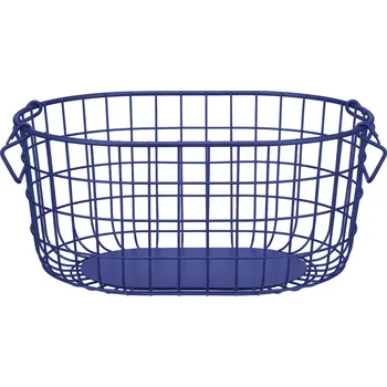 chlebník Blomus KAGO oválný úložný košík M tmavě modrá