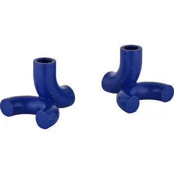 Blomus DOODLE set 2 svícnů modrá