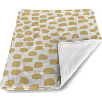 Dětská deka Sablio Dětská deka pro miminko Zlaté tahy štětcem - 80x100 cm