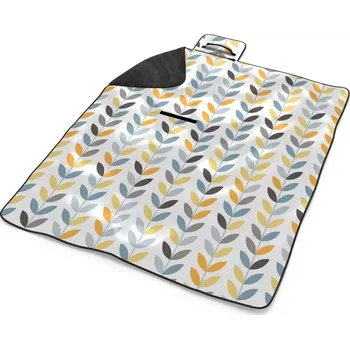 deka Sablio Plážová deka Barevné lístky: 200x140 cm