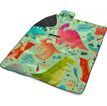 deka Sablio Plážová deka Dinosauři v trávě: 200x140 cm