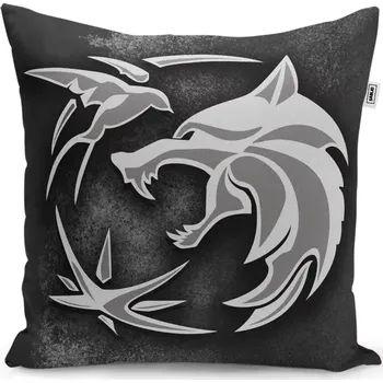 Dekorativní polštářek Dekorační polštář Zaklínač Šedý abstrakt - Sablio - 60x60 cm