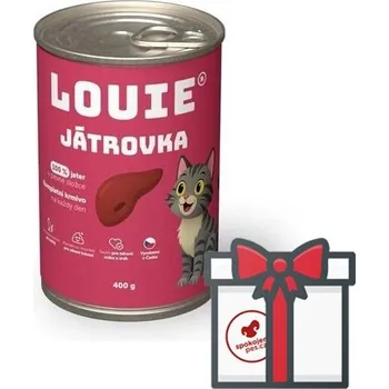 Pro kočku Louie konzerva pro kočky játrovka SET 4x 400 g + Louie konzerva 200 g ZDARMA