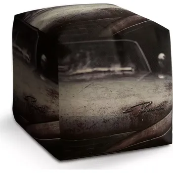 Taburet Sablio Taburet Kostka Veterán Plymouth: 40x40x40 cm - Sablio