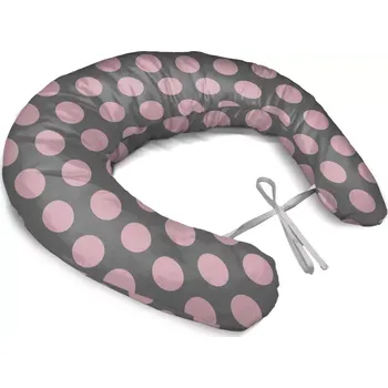 Kojící polštář Sablio Těhotenský polštář Velké růžové puntíky