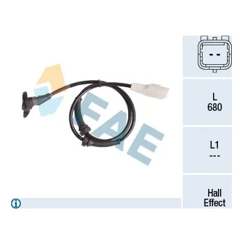 ABS Snímač, počet otáček kol FRANCISCO ALBERO S.A. 78181