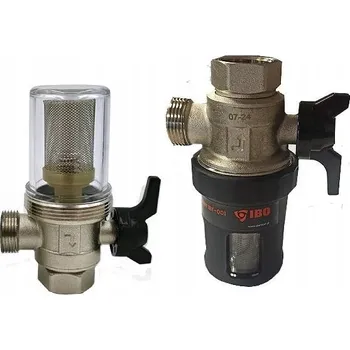 Instalatérský materiál IBO IBF-01 3/4" Rohový ventil s magnetickým odlučovačem pro kotel