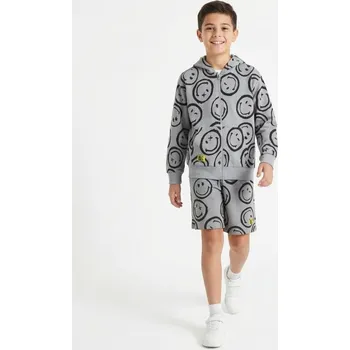 Sinsay - Volné šortky SmileyWorld® - šedá - 087HW-09X - 087HW-09X-164