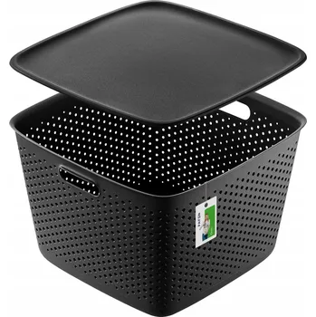 Úložný box Plastový koš 28,5 l – pevný úložný box na příslušenství a nářadí do domácnosti