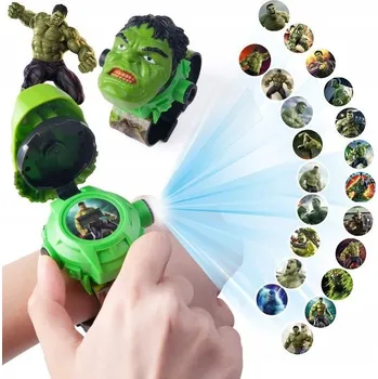 Hodinky HODINKY HULK 3D S PROJEKTOREM PROJEKTOR SUPERHRDINA HODINKY PRO DĚTI