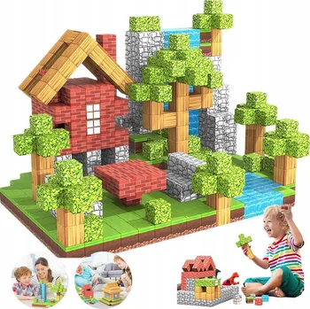 ostatní stavebnice MAGNETICKÉ STAVEBNÍ STAVEBNICE 100 KUSŮ PIXELOVÉ 3D EDUKAČNÍ SADA