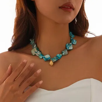 Náhrdelník Charm mušlový boho náhrdelník hvězdice | dámský šperk - Styl 9