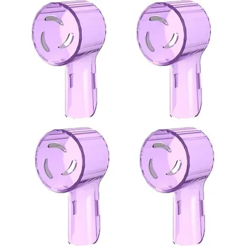 Péče o chrup 4 ks Ochranný obal na hlavice Oral B | krytky kartáčku, cestovní ochrana - FIALOVÁ , 4 KS