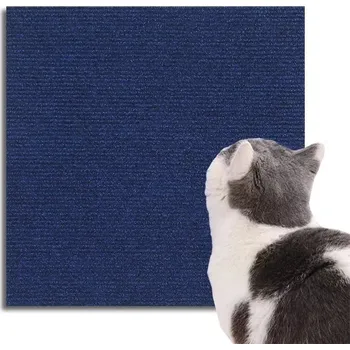 Škrabadlo pro kočky | ochrana nábytku - Modrý , 30 x 30 cm