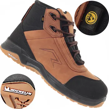 Pracovní obuv Dámské pracovní boty Talan Michelin 802, lehké, s ochranou proti propíchnutí, kožené, velikost 38
