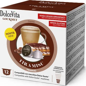 Dolce Vita Italfoods Dolce Vita Cappuccino Tiramisu do Dolce Gusto 12 kusů kapslí