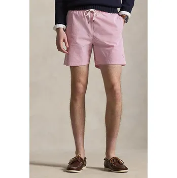 Pánské plavky Polo Ralph Lauren Pánské Koupací Šortky, růžová / bílá, 56/XXL