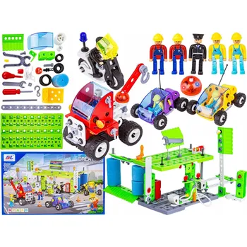 ostatní stavebnice STAVEBNÍ STAVEBNICE VOZIDLA PRO SOUTĚŽ 340 ks.