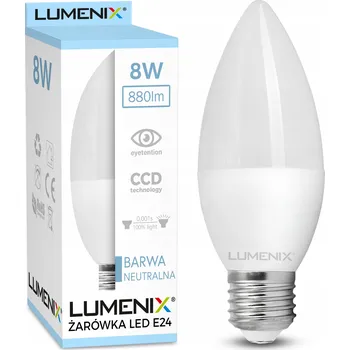 Žárovka LED žárovka Lumenix E27 SMD neutrální bílá 880 lm 8W