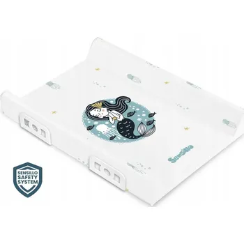 Přebalovací podložka PEVNÁ PŘEBALOVACÍ PODLOŽKA SAFETY SYSTEM 70 CM - SIRÉNA MODRÁ