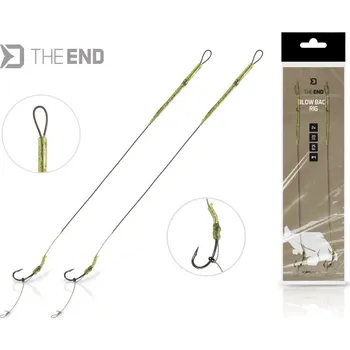 Rybářský háček Delphin Návazec TheEND Blow Back Rig 20 cm 25 lb 2 ks 4