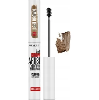 Tužka na obočí Revers Cosmetics Brow Artist 8v1 04 Light Brown 7 ml gel na obočí