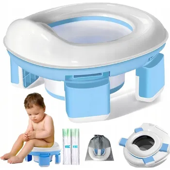 Nočník CESTOVNÍ NOČNÍK PRO DĚTI SKLÁDACÍ PŘENOSNÝ