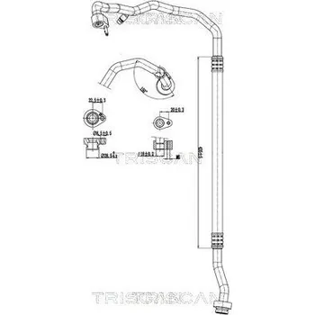 Auto-moto Vysokotlaké / nízkotlaké vedení, klimatizace TRISCAN 9010 29097