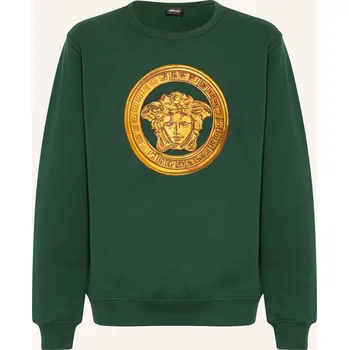 Dámské oblečení Versace Dětská Mikina, zelená / tmavě žlutá, 152