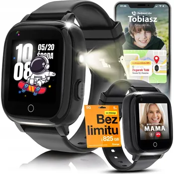 Chytré hodinky Chytré Hodinky pro děti JG Smart Chytré Hodinky s GPS lokátorem T5P černé