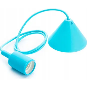 ZÁVĚSNÉ STROPNÍ SVÍTIDLO PRO ŽÁROVKU E27 OZDOBNÉ SILNÝ ZÁVIT SADA MODRÁ