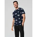 Sinsay - Tričko s krátkým rukávem - námořnická modrá - 866AW-59X - 866AW-59X-XS-1