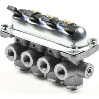 Ventil Uzavírací kohout, pneumatický systém se 4 sekcemi M12X1.25 Bertocco