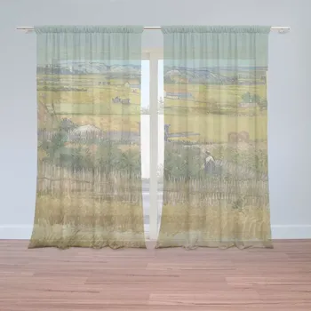 Záclona Sablio Záclony Sklizeň - Vincent van Gogh: 2ks 150x250cm