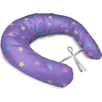 Kojící polštář Sablio Těhotenský polštář Hvězdy na fialové