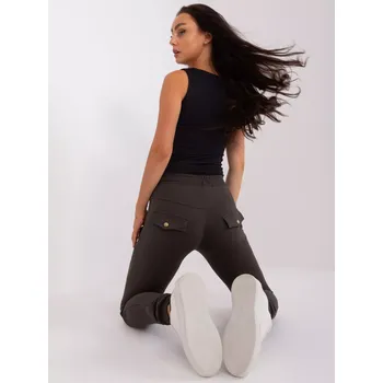 Dámské oblečení Tepláky RV DR 8544.14P tmavá khaki S