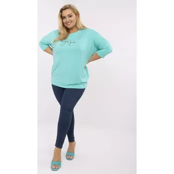 Dámská košile Halenka RV BZ A525.90 tyrkysová jedna velikost