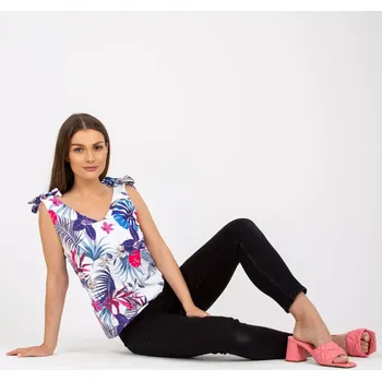 Dámský top WN TP 1482 4.67 bílý a tmavě modrý L