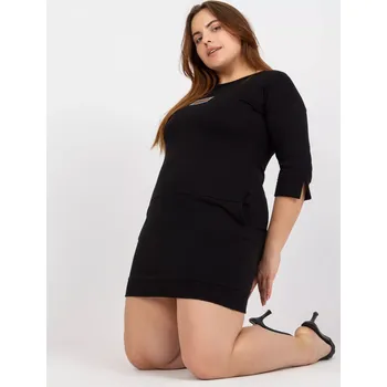 Dámské šaty Šaty RV SK 7612.75P černá jedna velikost