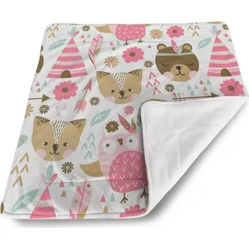 Dětská deka Sablio Dětská deka pro miminko Lesní zvířátka - 80x100 cm