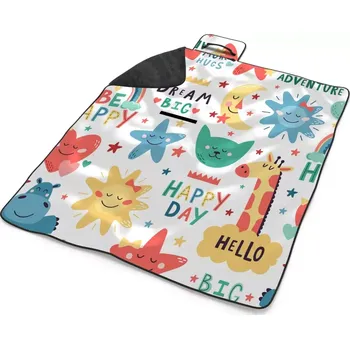 deka Sablio Plážová deka Happy day: 200x140 cm