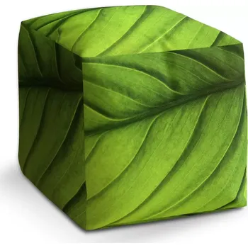 Taburet Sablio Taburet Kostka List: 40x40x40 cm - Sablio