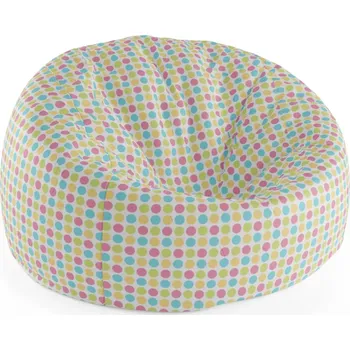 Sedací pytel Sablio Sedací vak Cocoon Veselé barevné puntíky - 75 x 45 x 35 cm